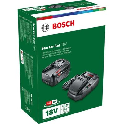 Bosch Batterij & Oplader Set - 6000mAh, 18V, Origineel Bosch Batterij & Oplader Set - 6000mAh, 18V, Origineel