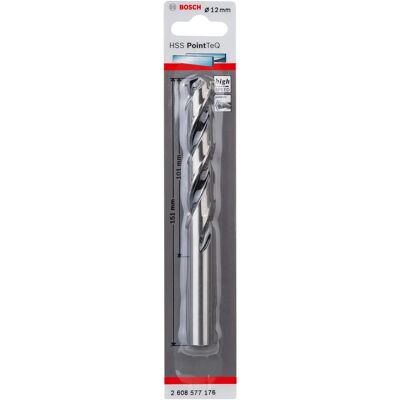 Bosch PointTeQ Bohrer - Metall - 12mm, 151mm - Zubehör Bosch PointTeQ Bohrer - Metall - 12mm, 151mm - Zubehör