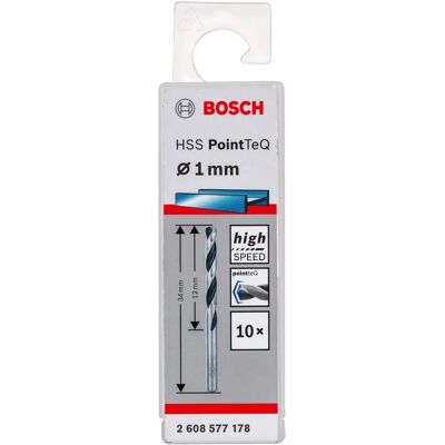 Bosch Modell 2608577178 Metallbohrer - 1mm, 10 Stück Bosch Modell 2608577178 Metallbohrer - 1mm, 10 Stück