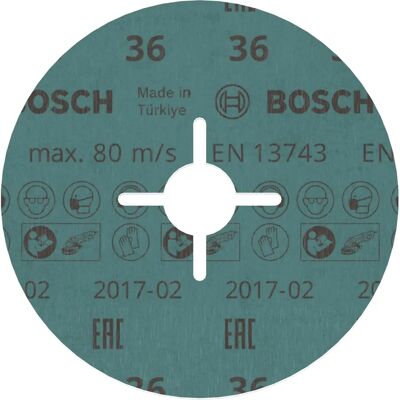 Disque fibre Bosch R780 - Metal & Inox - 125mm G36 - Publicité Disque fibre Bosch R780 - Metal & Inox - 125mm G36 - Publicité