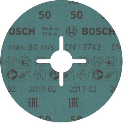 Disque en fibre abrasives Bosch Professional R780 - Métal et Inox - 125x22.23mm Disque en fibre abrasives Bosch Professional R780 - Métal et Inox - 125x22.23mm