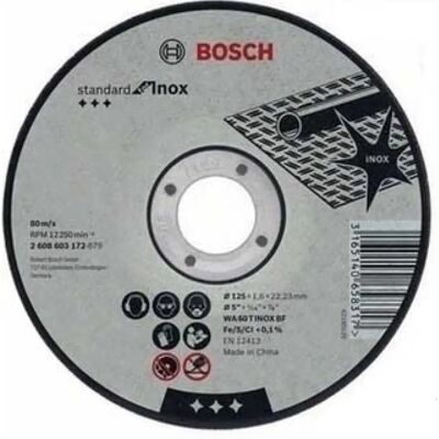 Bosch Disque de coupe PRO Acier inoxydable et Métal - 125 mm - Publicité Bosch Disque de coupe PRO Acier inoxydable et Métal - 125 mm - Publicité