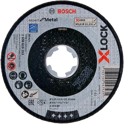 Bosch Modèle 2608619253 Disque de coupe pour métal - X-LOCK, 115mm - Publicité Bosch Modèle 2608619253 Disque de coupe pour métal - X-LOCK, 115mm - Publicité
