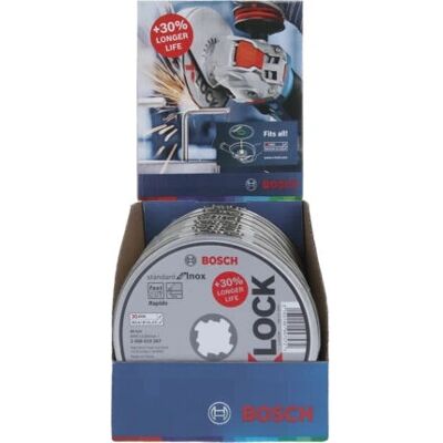 Bosch X-LOCK Rustfrit stål skæreskive 125mm - Pålidelig, Tynd, Sikker Bosch X-LOCK Rustfrit stål skæreskive 125mm - Pålidelig, Tynd, Sikker