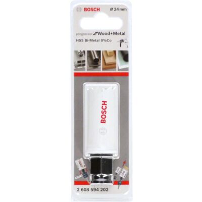 Sega a Tazza Bosch - 24mm Progressor Bimetallo per Legno & Metallo Sega a Tazza Bosch - 24mm Progressor Bimetallo per Legno & Metallo