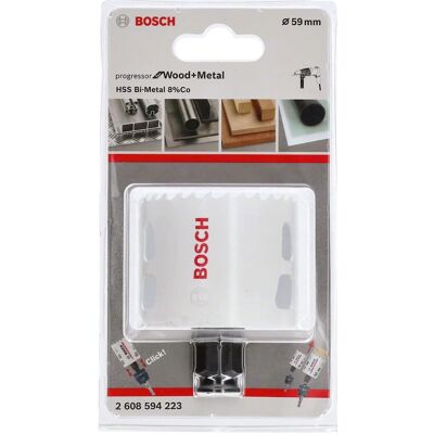 Bosch Ø 59mm Bimetal Hole Saw - Wood/Metal/Plastic Bosch Ø 59mm Bimetal Hole Saw - Wood/Metal/Plastic