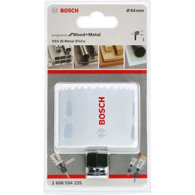 Bosch 2608594225 Drill - 64mm Bi-Metal Hole Saw - Durable & Fast Cut Bosch 2608594225 Drill - 64mm Bi-Metal Hole Saw - Durable & Fast Cut
