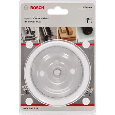 Bosch 86mm serra de furo - Progressor BiM duradouro para madeira e metal Bosch 86mm serra de furo - Progressor BiM duradouro para madeira e metal