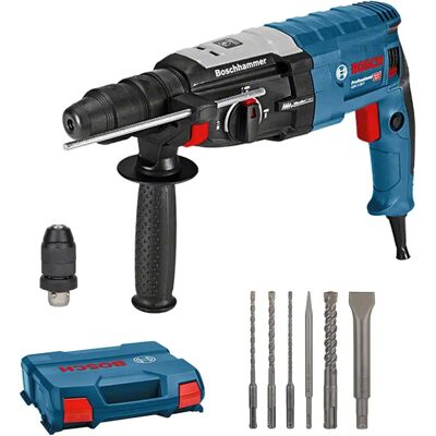 Bosch GBH 2-28 F - Hammer Drill - 880W, Max Ø 28mm, 6 Chisels Set Bosch GBH 2-28 F - Hammer Drill - 880W, Max Ø 28mm, 6 Chisels Set