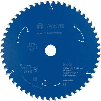 Disco di Sega Circolare Bosch - Alluminio - 184mm - 54 Denti Disco di Sega Circolare Bosch - Alluminio - 184mm - 54 Denti