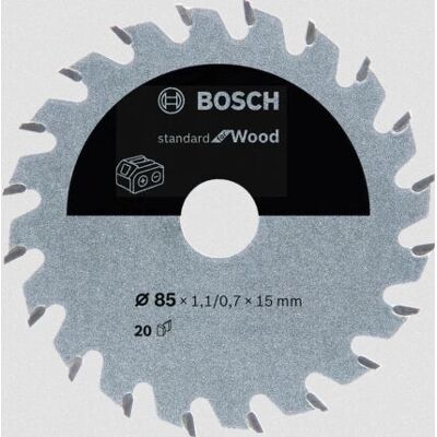 Bosch Kreissägeblatt - 85 mm, 20 Zähne, für Holz Bosch Kreissägeblatt - 85 mm, 20 Zähne, für Holz