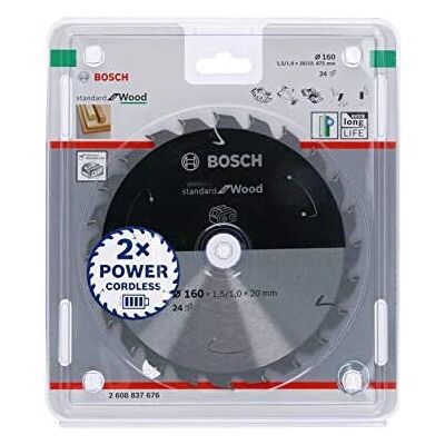 Bosch Modèle 2608837676 Lame de scie circulaire en carbure pour bois - 24 dents Bosch Modèle 2608837676 Lame de scie circulaire en carbure pour bois - 24 dents