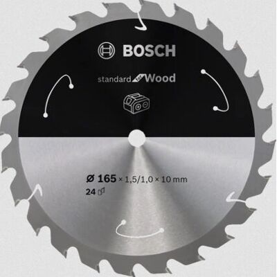 Lame de Scie Circulaire Bosch - 165 mm, 24 Dents, Modèle 2608837679 - Publicité Lame de Scie Circulaire Bosch - 165 mm, 24 Dents, Modèle 2608837679 - Publicité