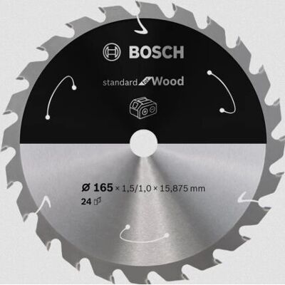 Bosch Modell 2608837681 Hartmetallkreissägeblatt - 165mm - 24 Zähne Bosch Modell 2608837681 Hartmetallkreissägeblatt - 165mm - 24 Zähne