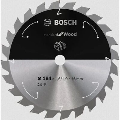 Bosch Kreissägeblatt - 184mm, 24 Zähne, für Holz Bosch Kreissägeblatt - 184mm, 24 Zähne, für Holz
