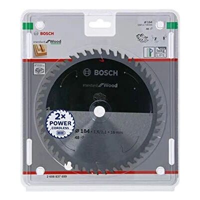 Bosch Modello 2608837701 Disco circolare in carburo - 184mm - 48 denti - Legno Bosch Modello 2608837701 Disco circolare in carburo - 184mm - 48 denti - Legno