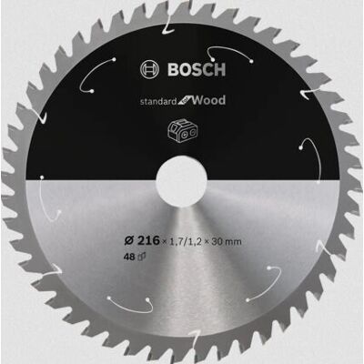 Bosch Kreissägeblatt - 216mm, 48 Zähne - Zuverlässiges Holzschneiden Bosch Kreissägeblatt - 216mm, 48 Zähne - Zuverlässiges Holzschneiden
