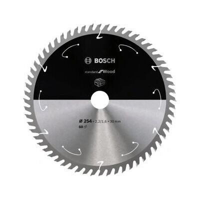 Bosch 2608837736 Kreissägeblatt - 254mm, 60 Zähne, für Holz Bosch 2608837736 Kreissägeblatt - 254mm, 60 Zähne, für Holz