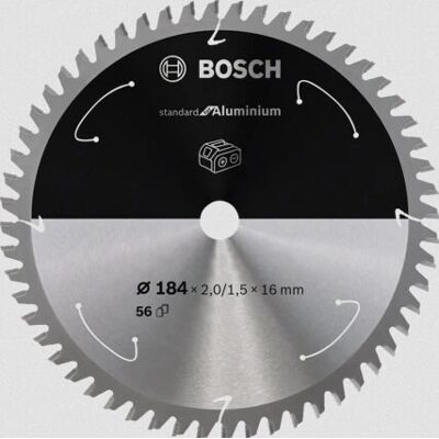 Bosch 2608837767 Aluminium Kreissägeblatt - 56 Zähne - 184mm Bosch 2608837767 Aluminium Kreissägeblatt - 56 Zähne - 184mm