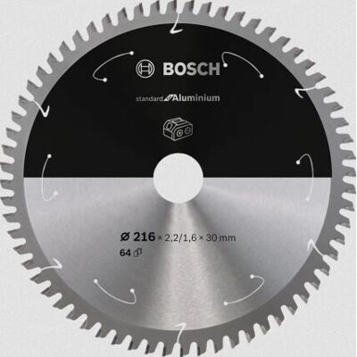 Bosch Model 216 - Aluminium Cirkelzaagblad - Zaagschijf Bosch Model 216 - Aluminium Cirkelzaagblad - Zaagschijf
