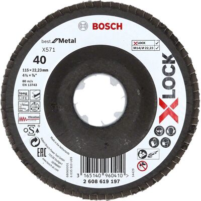 Accessoire pour Meuleuse Bosch - Disque à Lamelles X-LOCK - 115mm - Publicité Accessoire pour Meuleuse Bosch - Disque à Lamelles X-LOCK - 115mm - Publicité