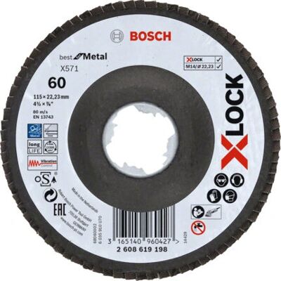 Bosch X-LOCK X571 - Disque Métal Résistant - Accessoire pour Meuleuse d'Angle - Publicité Bosch X-LOCK X571 - Disque Métal Résistant - Accessoire pour Meuleuse d'Angle - Publicité