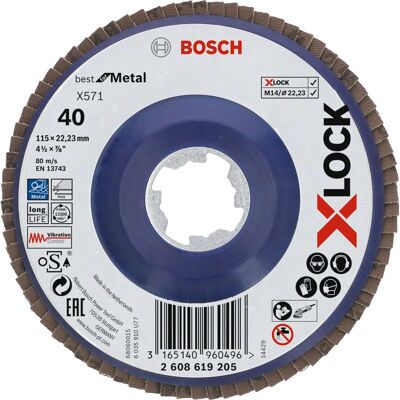 Disque de meulage en métal en zirconium Bosch 2608619205 - Système X-LOCK - Publicité Disque de meulage en métal en zirconium Bosch 2608619205 - Système X-LOCK - Publicité