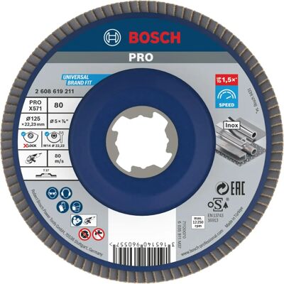 Disque lamellaire Bosch X-LOCK pour métal - 115mm - Modèle X571 - Publicité Disque lamellaire Bosch X-LOCK pour métal - 115mm - Modèle X571 - Publicité