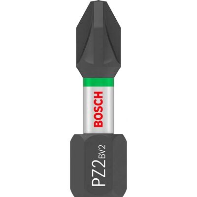 Bosch Impact Control PZ2 Impact Bits - 25mm Pack of 25 Bosch Impact Control PZ2 Impact Bits - 25mm Pack of 25