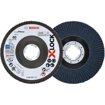 Disco de esmerilhamento Bosch Profissional - K80 - 125mm Disco de esmerilhamento Bosch Profissional - K80 - 125mm