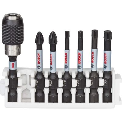 Zestaw końcówek do wkrętaków Bosch z kontrolą uderzenia - Ciężka Praca, System Pick and Click Zestaw końcówek do wkrętaków Bosch z kontrolą uderzenia - Ciężka Praca, System Pick and Click