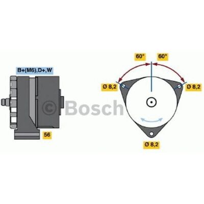 BOSCH 0 986 031 270 Drehstromgenerator - Generalüberholt BOSCH 0 986 031 270 Drehstromgenerator - Generalüberholt