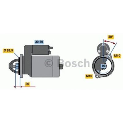 Bosch 986014660 - Startmotor för Mercedes-Benz W124, DAEWOO Musso SUV Bosch 986014660 - Startmotor för Mercedes-Benz W124, DAEWOO Musso SUV