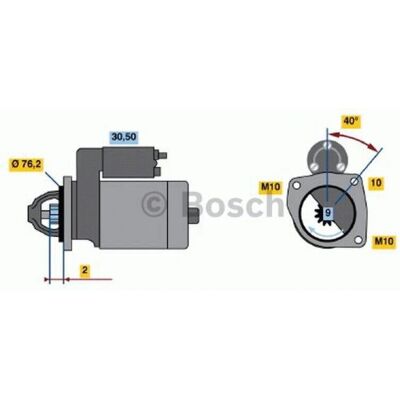Bosch 0 986 016 660 Startmotor - 12V 1,4kW - Volvo, Renault Bosch 0 986 016 660 Startmotor - 12V 1,4kW - Volvo, Renault