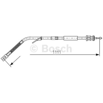 BOSCH Model 1111 - Cablu frână de parcare pentru Mercedes-Benz T2/LN1 BOSCH Model 1111 - Cablu frână de parcare pentru Mercedes-Benz T2/LN1
