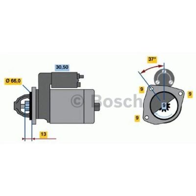Bosch 3165141214314 Startmotor - 9T, 1.1kW, 3 Hål - Fiat, Alfa Romeo Bosch 3165141214314 Startmotor - 9T, 1.1kW, 3 Hål - Fiat, Alfa Romeo