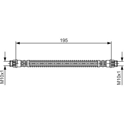 Flexibel bromsslang BOSCH 1 987 476 674 - Bromsslang Flexibel bromsslang BOSCH 1 987 476 674 - Bromsslang