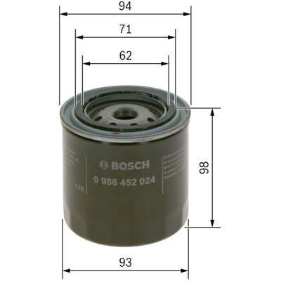 Bosch Modell 0 986 452 024 - Ölfilter Bosch Modell 0 986 452 024 - Ölfilter