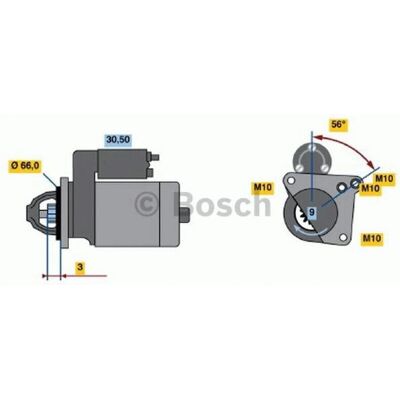 Bosch Modell 986018360 12V Anlasser - Fahrzeugteil Bosch Modell 986018360 12V Anlasser - Fahrzeugteil