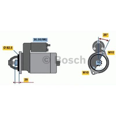 Bosch 0986018270 Starter - Spenning 12V, 2.2kW, Høyre, Mercedes-Benz C/E/ML Bosch 0986018270 Starter - Spenning 12V, 2.2kW, Høyre, Mercedes-Benz C/E/ML