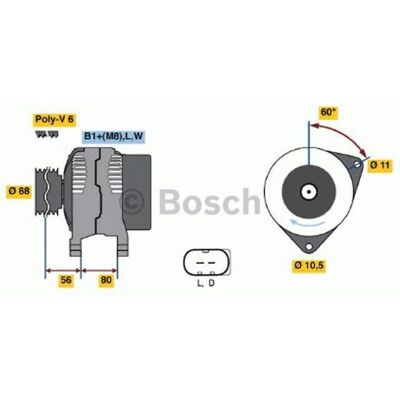 Bosch Modell 0 986 042 670 Generator - Renault Trucks Mascott Bosch Modell 0 986 042 670 Generator - Renault Trucks Mascott