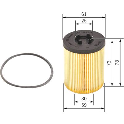 Bosch Olejový filtr 1 457 429 178 - Olejový filtr Bosch Olejový filtr 1 457 429 178 - Olejový filtr