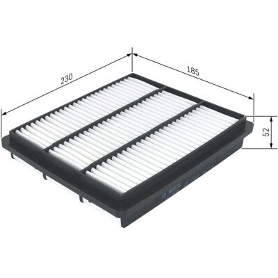 BOSCH Model 457 433 968 Filtru de aer - Filtru de aer pentru Mazda Mitsubishi Chrysler BOSCH Model 457 433 968 Filtru de aer - Filtru de aer pentru Mazda Mitsubishi Chrysler