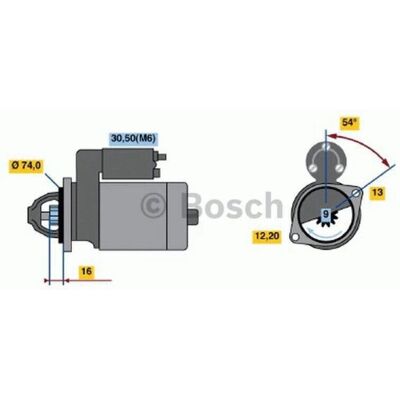 Bosch 986018830 Kompakt Startmotor Höger - Startmotor Bosch 986018830 Kompakt Startmotor Höger - Startmotor