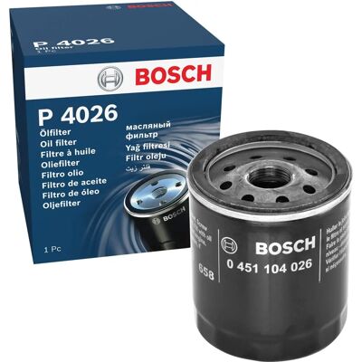 Filtro olio Bosch - 0 451 104 026 - A vite, diametro 76mm, altezza 89mm Filtro olio Bosch - 0 451 104 026 - A vite, diametro 76mm, altezza 89mm