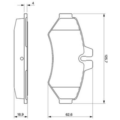 Bosch 0 986 424 516 Remblokken - Achter - ECE-R90 Bosch 0 986 424 516 Remblokken - Achter - ECE-R90