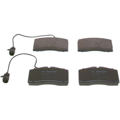 Bosch A8 D2 Bremsbeläge Set - Low-Metallic, 4 Stück, mit Verschleißsensor Bosch A8 D2 Bremsbeläge Set - Low-Metallic, 4 Stück, mit Verschleißsensor