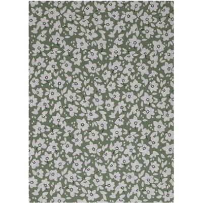 Origin Emma Drap plat en lyocell fleuri kaki Origin Emma Drap plat en lyocell fleuri kaki