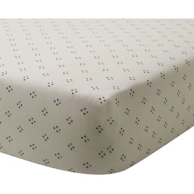 Origin Drap housse en bambou rose imprimé - 160x200 Origin Drap housse en bambou rose imprimé - 160x200