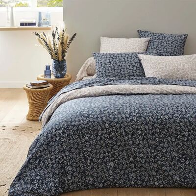 Origin - Margot - Lyocell 200x200 - Beige/Blu - Copripiumone Origin - Margot - Lyocell 200x200 - Beige/Blu - Copripiumone